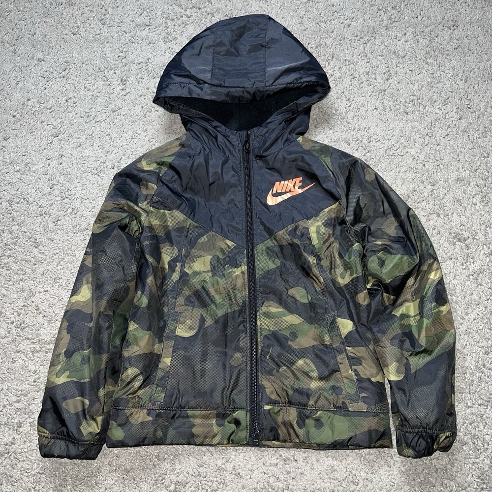 Nike Toddler Boys Camo Hoodie Fleece Lined Jacket 4T